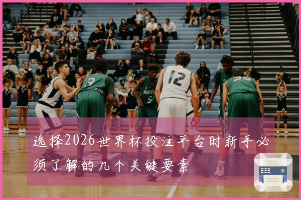 选择2026世界杯投注平台时新手必须了解的几个关键要素